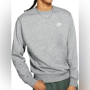 Nike Gray Grey Pullover Crewneck Sweater Sweatshirt Women’s Men’s Unisex Sz XXL